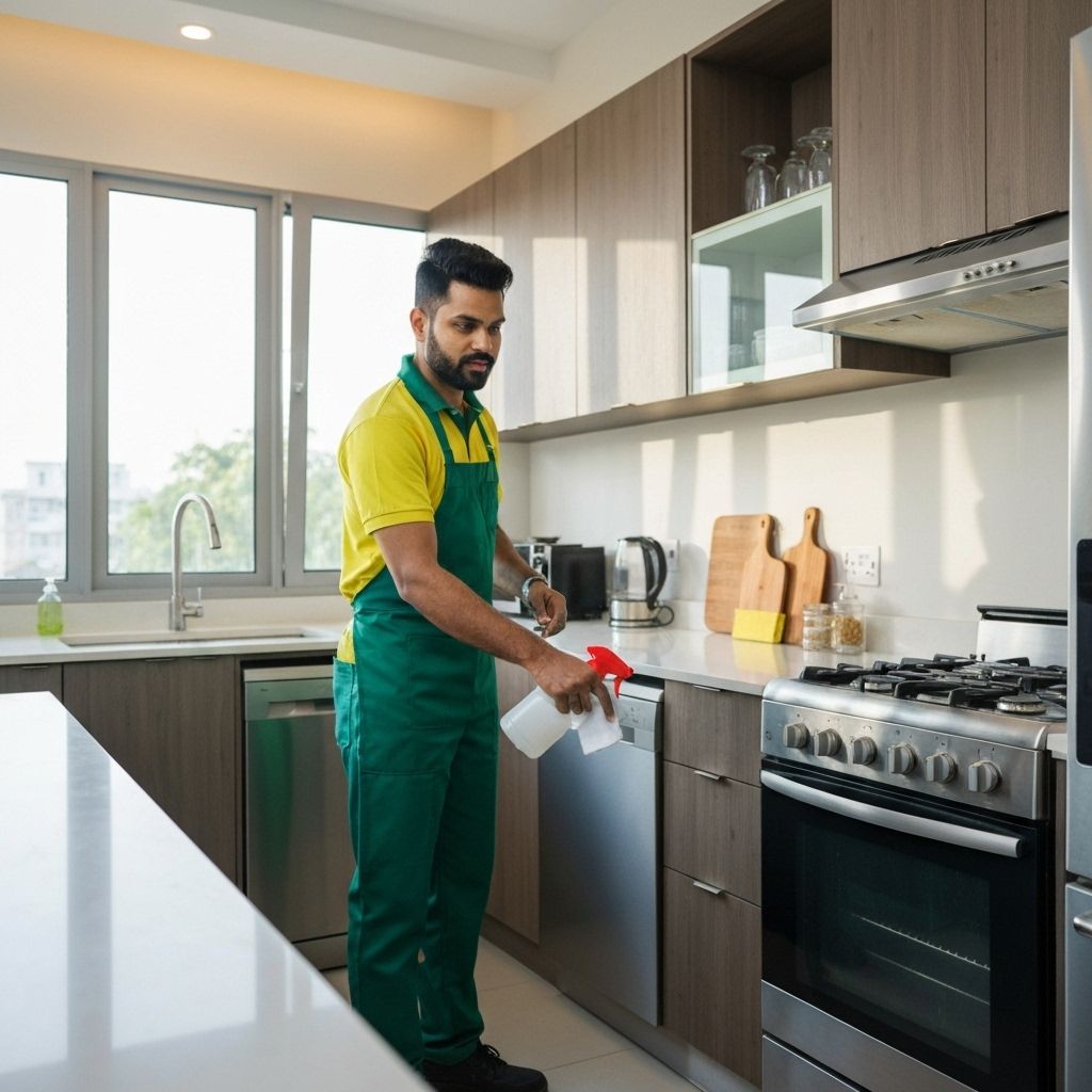 تنظيف المطبخ